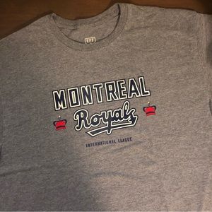 Ebbets Field Flannels Montreal Royals gray t-shirt OUT OF PRINT!